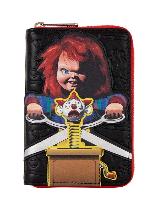Loungefly Handbags - Loungefly Hard Tag NWT Chucky Zip Wallet - Black, Red, Yellow